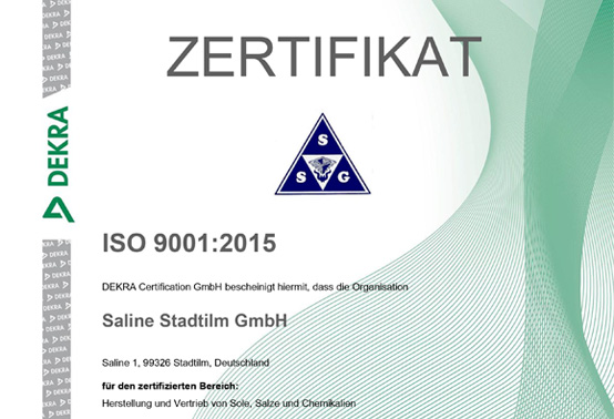 Service der Saline Stadtilm GmbH, Produktion und Lieferung